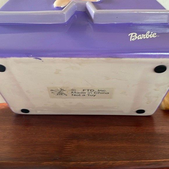 1999 Springtime Barbie and Purple Purse Planter by FTD - Picture 4 of 5